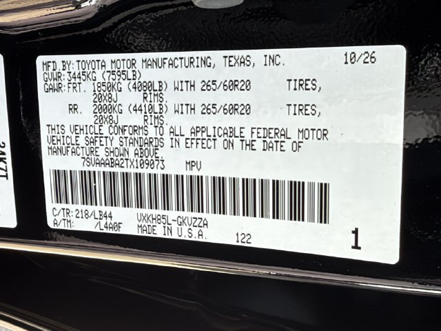 New 2026 Toyota Sequoia 1794 Edition AWD/4WD image 28