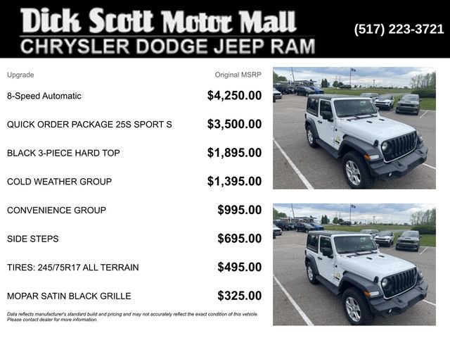 Used 2023 Jeep Wrangler Sport AWD/4WD image 2
