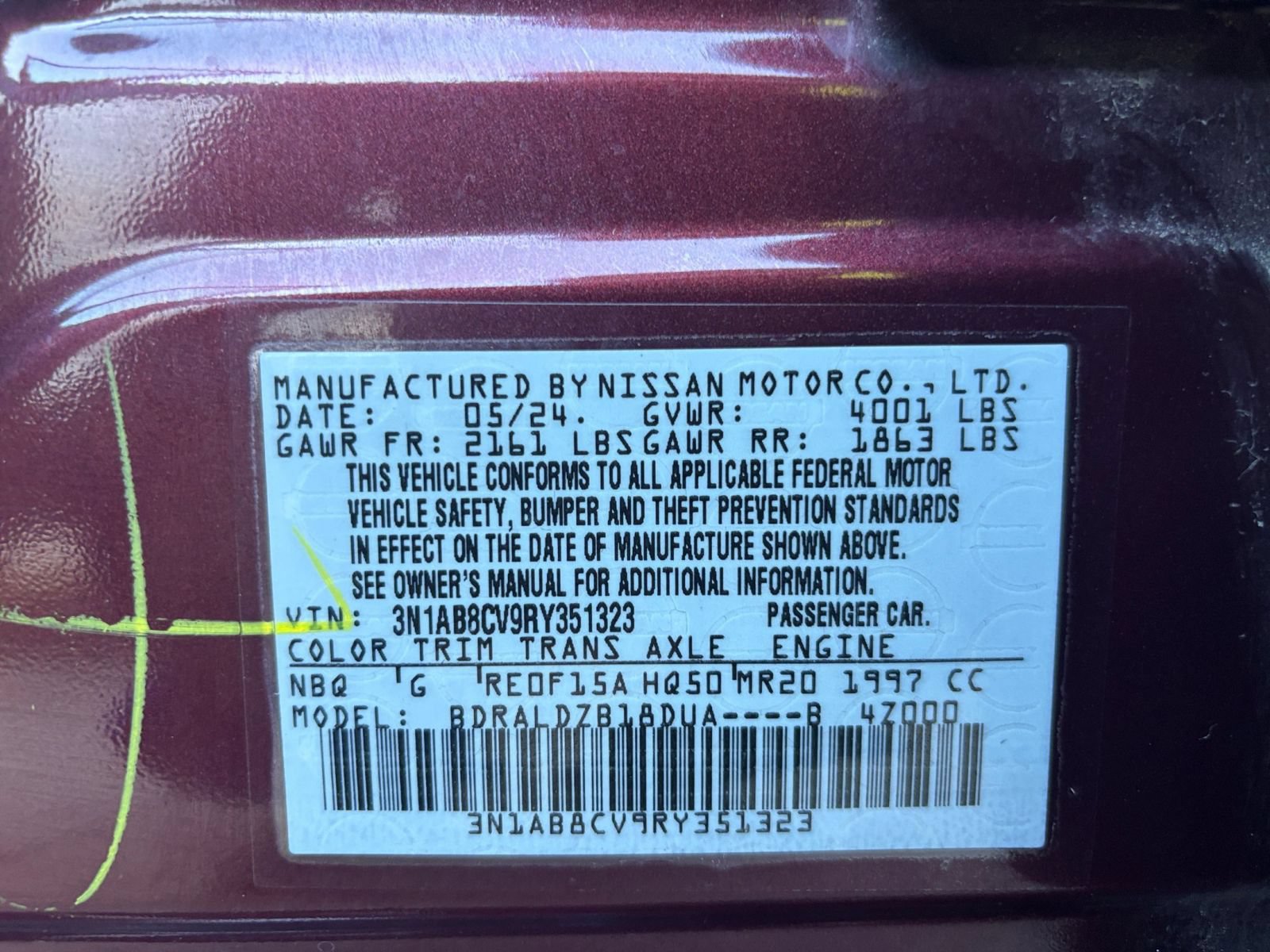 Used 2024 Nissan Sentra SV FWD image 23