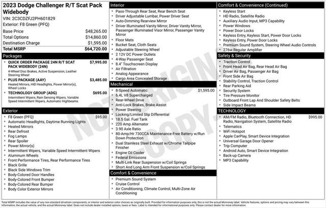 Certified 2023 Dodge Challenger R/T Scat Pack RWD image 23
