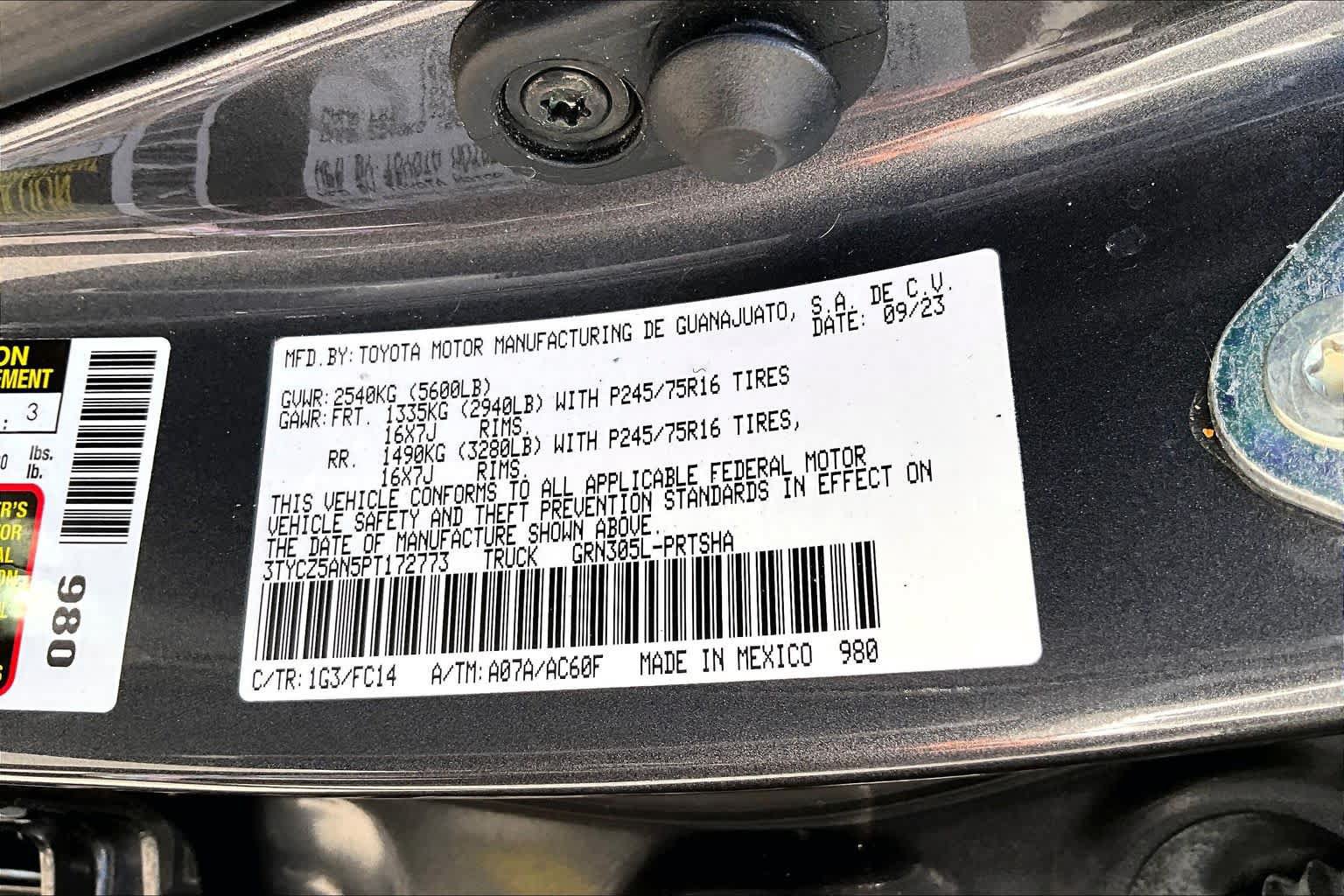 Used 2023 Toyota Tacoma SR5 AWD/4WD image 67