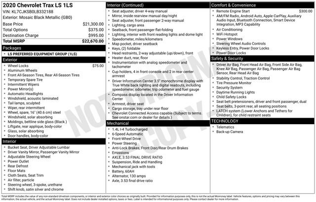 Used 2020 Chevrolet Trax LS FWD image 4