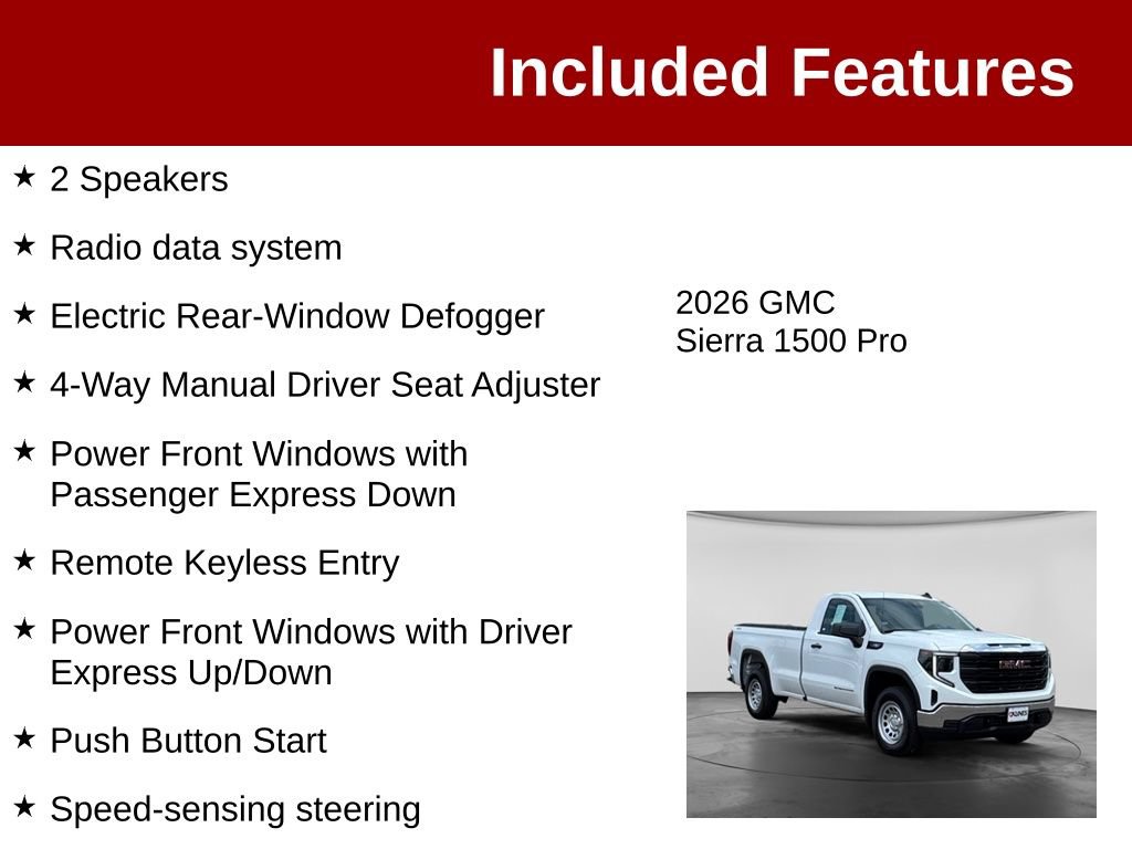 Used 2026 GMC Sierra 1500 Pro w/ Pro Value Package AWD/4WD image 4
