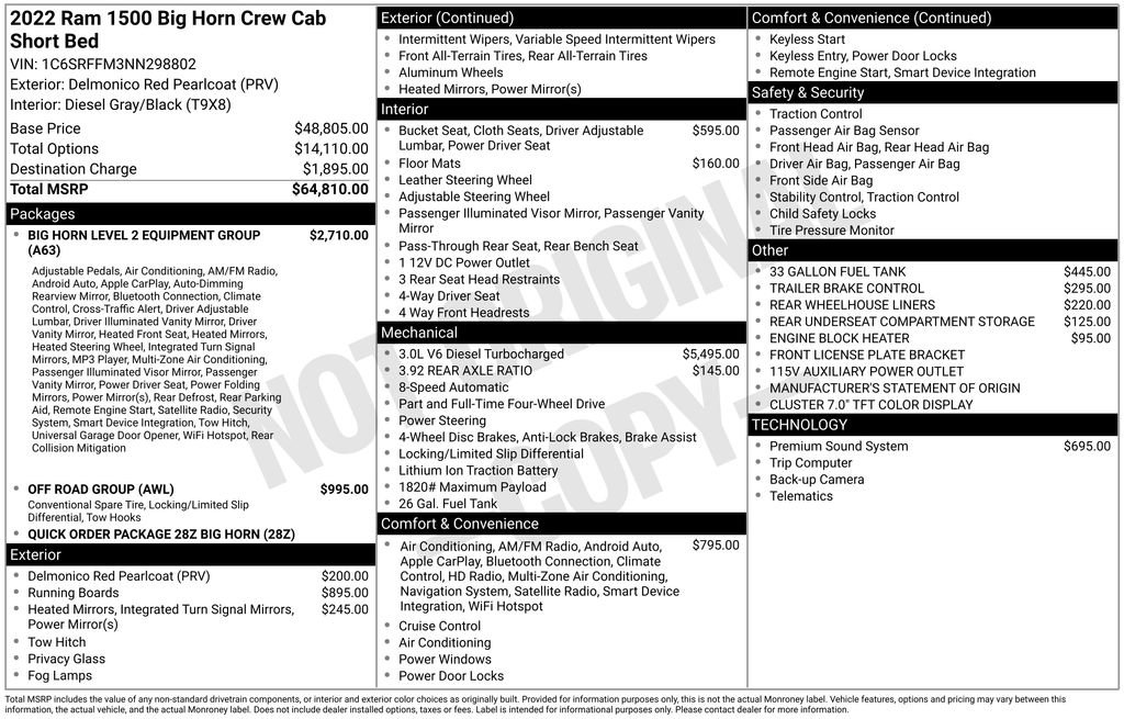 Used 2022 RAM 1500 Big Horn AWD/4WD image 41