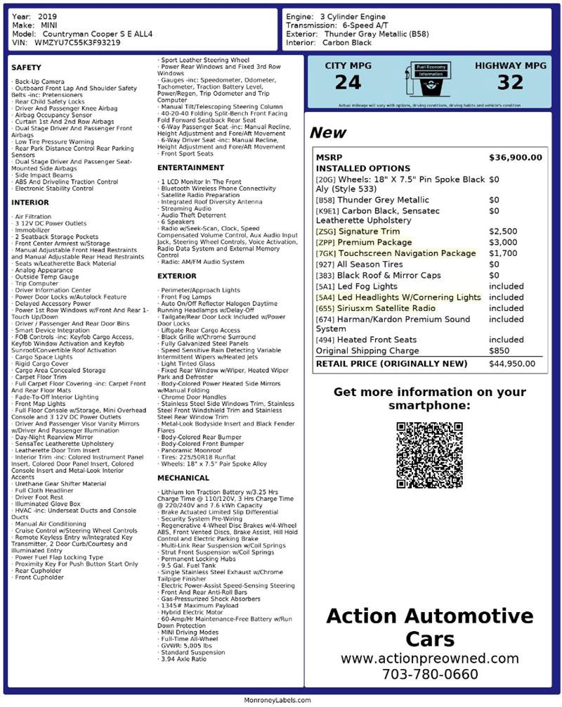 Used 2019 MINI Cooper Countryman SE w/ Premium Package image 2