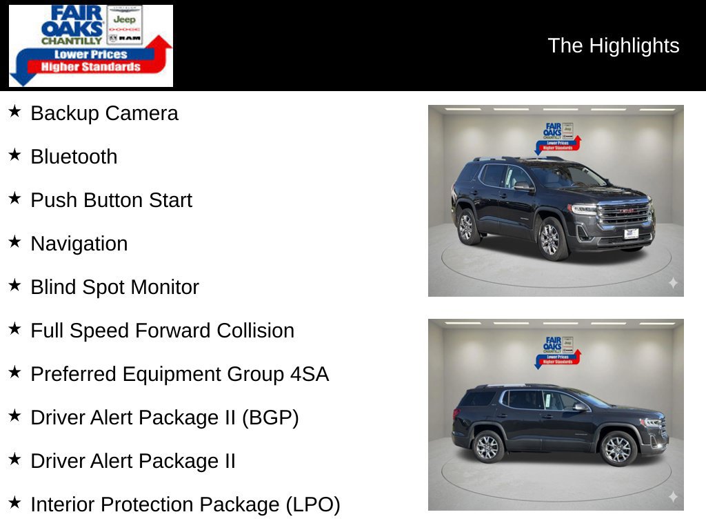 Used 2020 GMC Acadia SLT w/ Driver Alert Package II AWD/4WD image 2