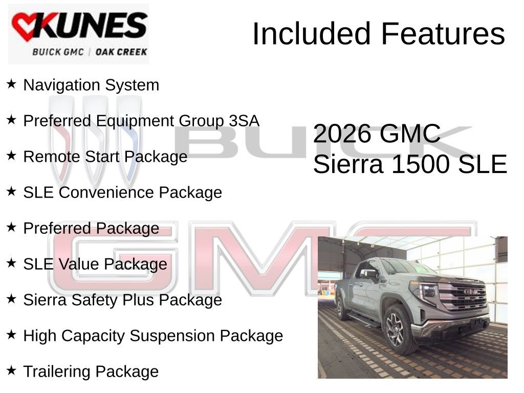 New 2026 GMC Sierra 1500 SLE w/ Preferred Package image 2