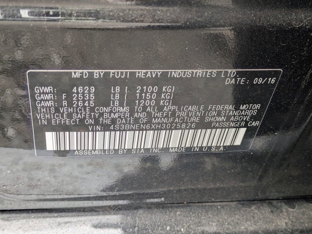 Used 2017 Subaru Legacy 3.6R Limited AWD/4WD image 10