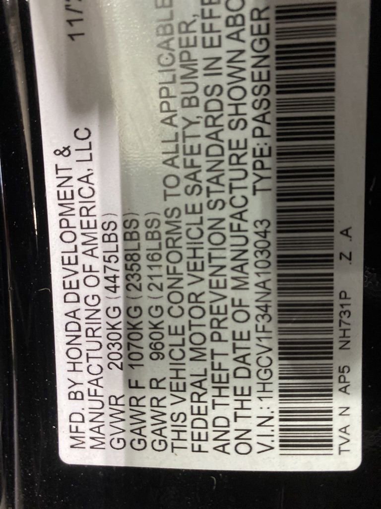 Certified 2022 Honda Accord Sport image 19