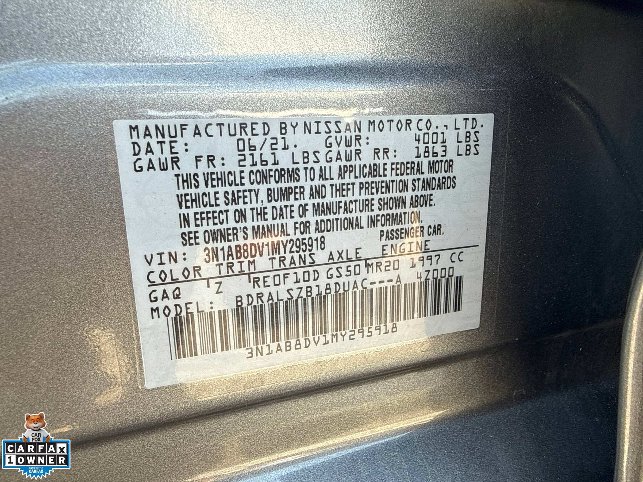 Used 2021 Nissan Sentra SR w/ SR Premium Package FWD image 21