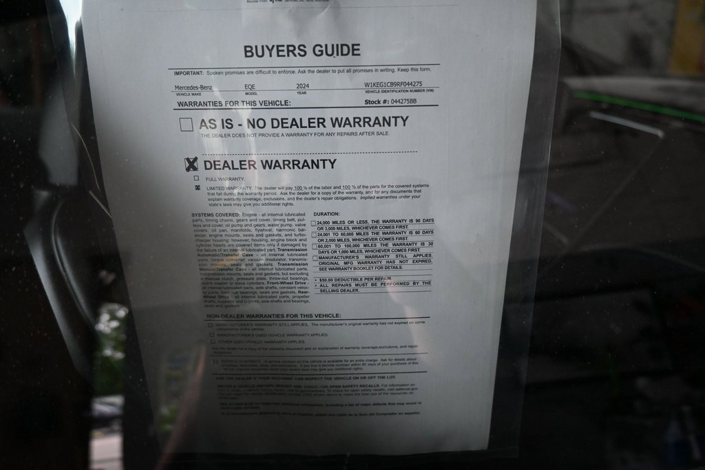 Used 2024 Mercedes-Benz EQE 350+ 4MATIC Sedan w/ AMG Line Exterior Package image 12