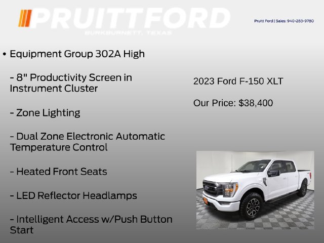 Used 2023 Ford F150 XLT w/ Equipment Group 302A High AWD/4WD image 13