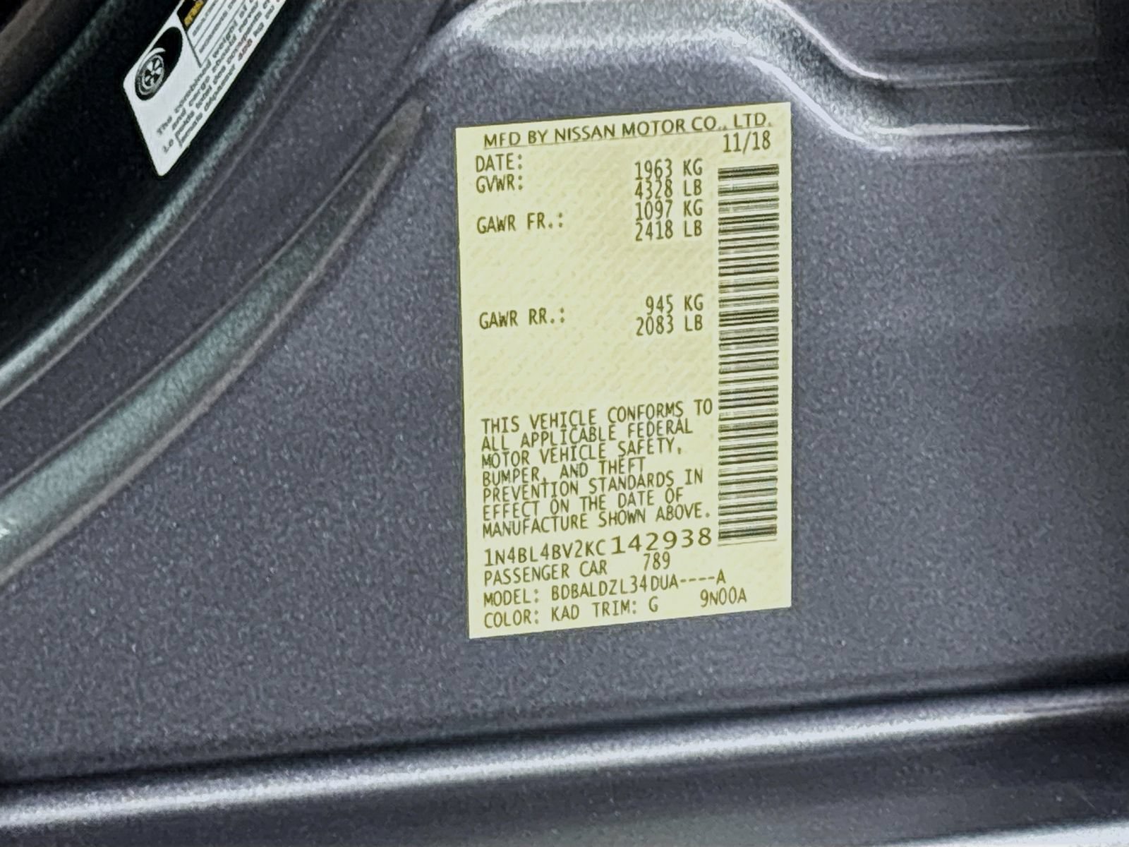 Used 2019 Nissan Altima 2.5 S FWD image 29