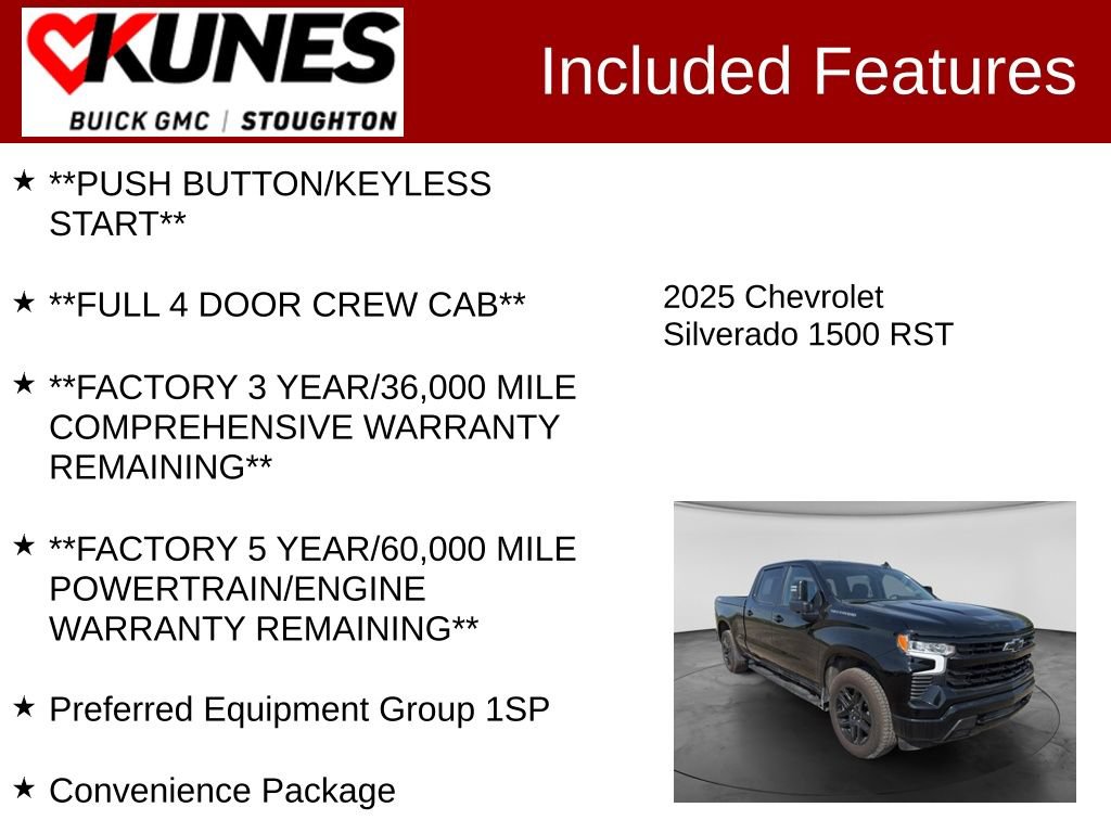 Used 2025 Chevrolet Silverado 1500 RST w/ Protection Package AWD/4WD image 3