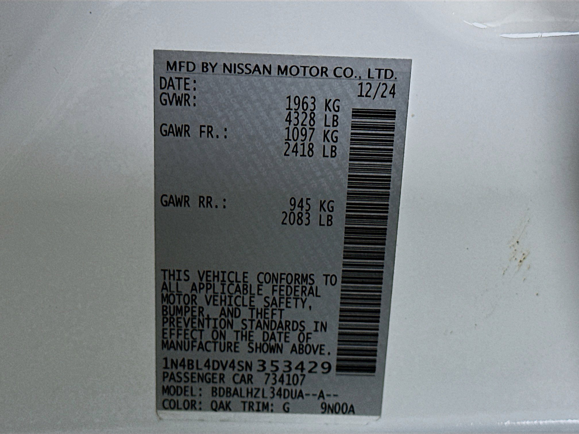 Used 2025 Nissan Altima 2.5 SV image 12