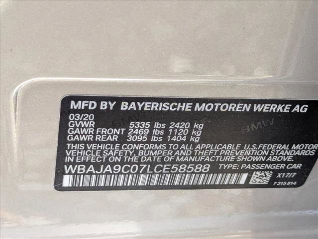 Used 2020 BMW 530e w/ Executive Package RWD image 18