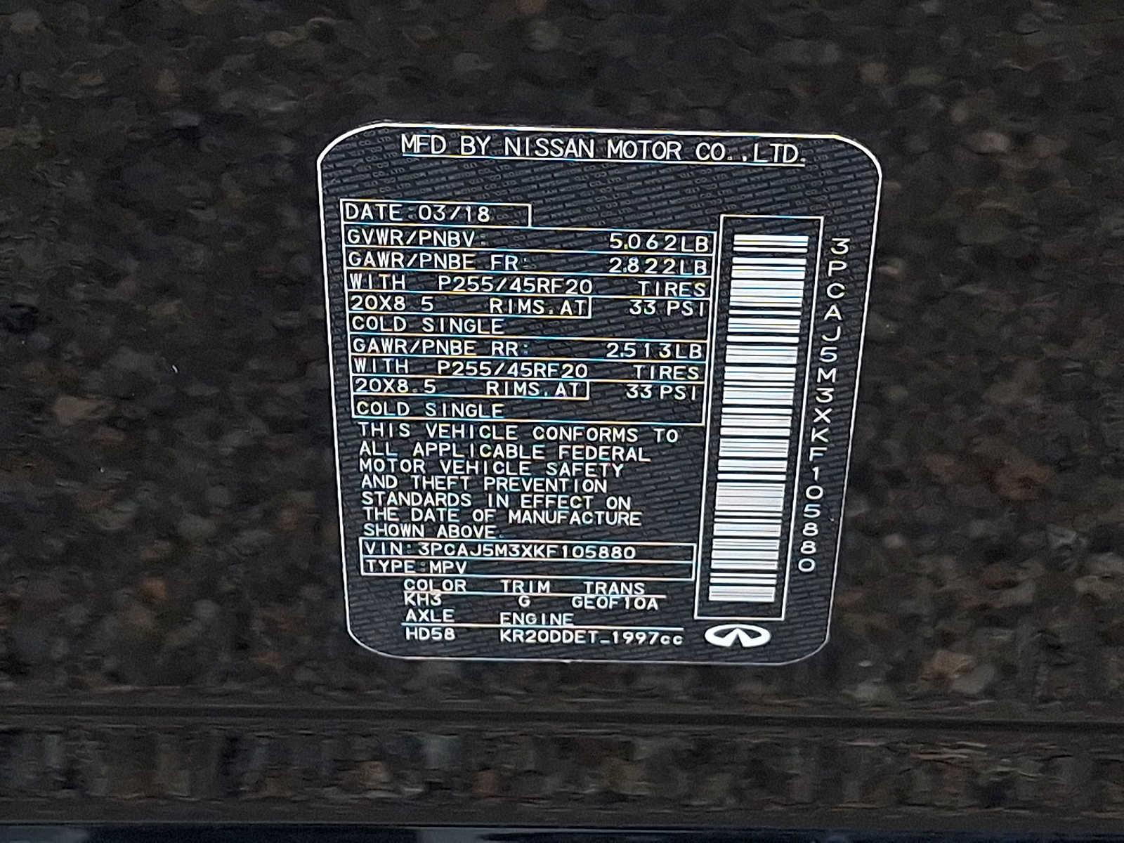 Used 2019 INFINITI QX50 Essential w/ Sensory Package AWD/4WD image 25
