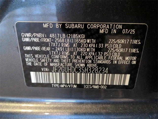 New 2025 Subaru Crosstrek 2.0i Premium image 27