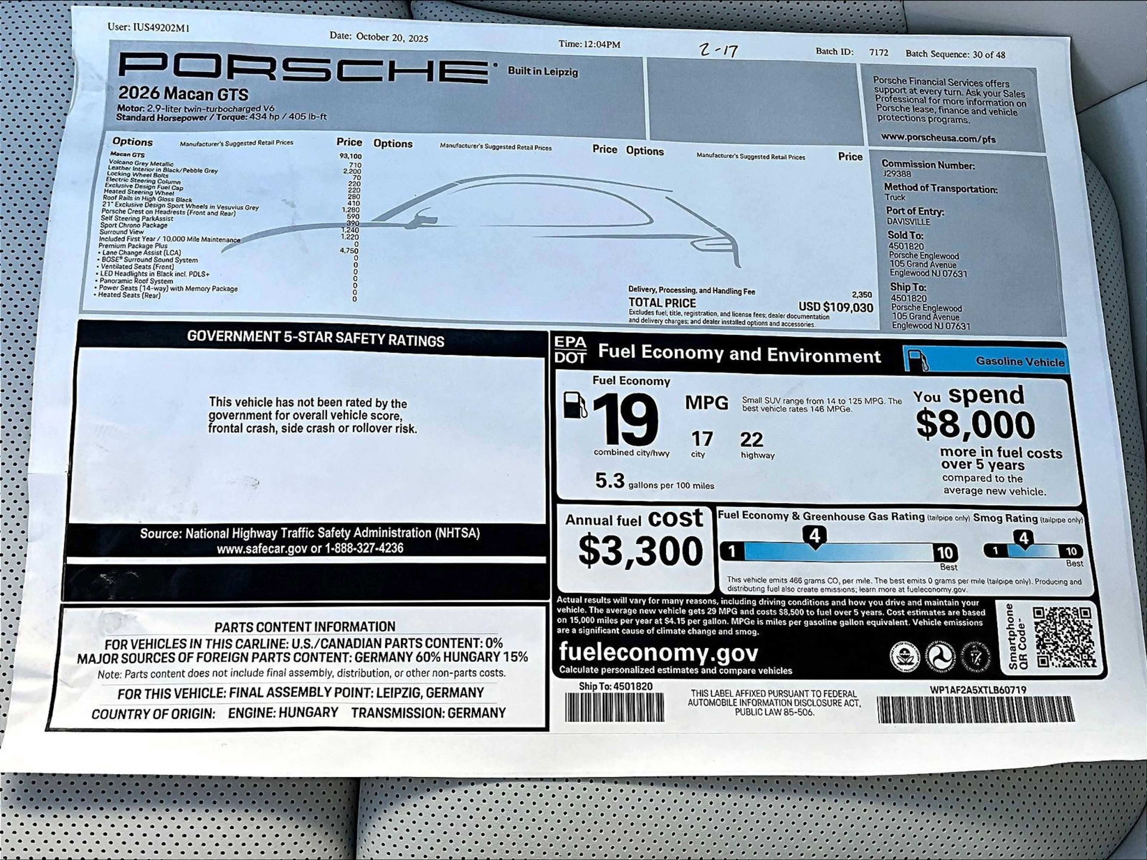 New 2026 Porsche Macan GTS image 14