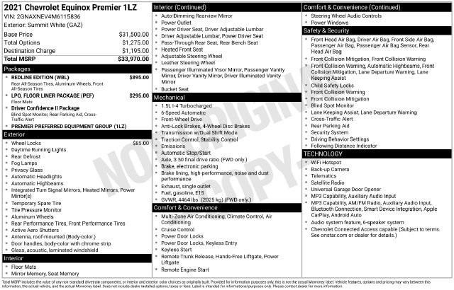 Certified 2021 Chevrolet Equinox Premier w/ Redline Edition FWD image 8