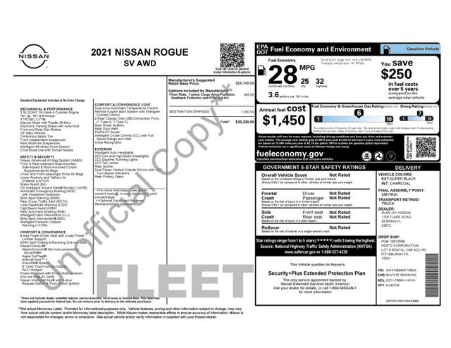 Used 2021 Nissan Rogue SV AWD/4WD image 6