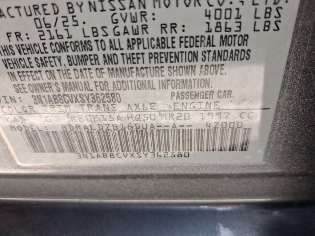 Certified 2025 Nissan Sentra SV FWD image 30
