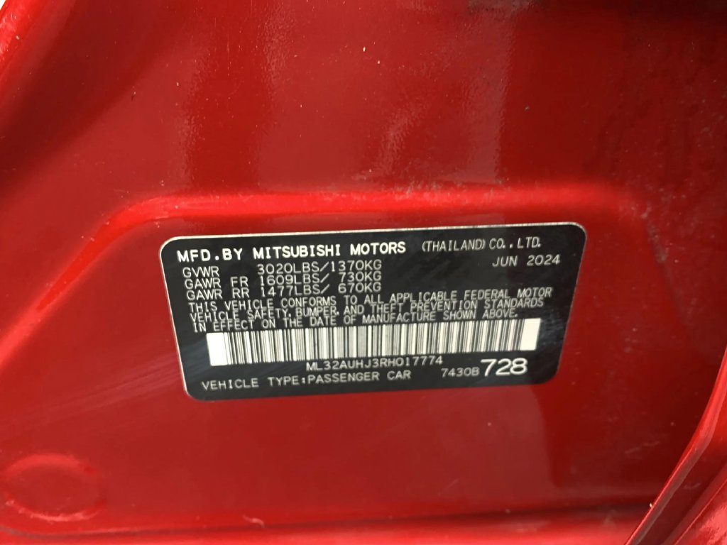 Used 2024 Mitsubishi Mirage ES FWD image 33