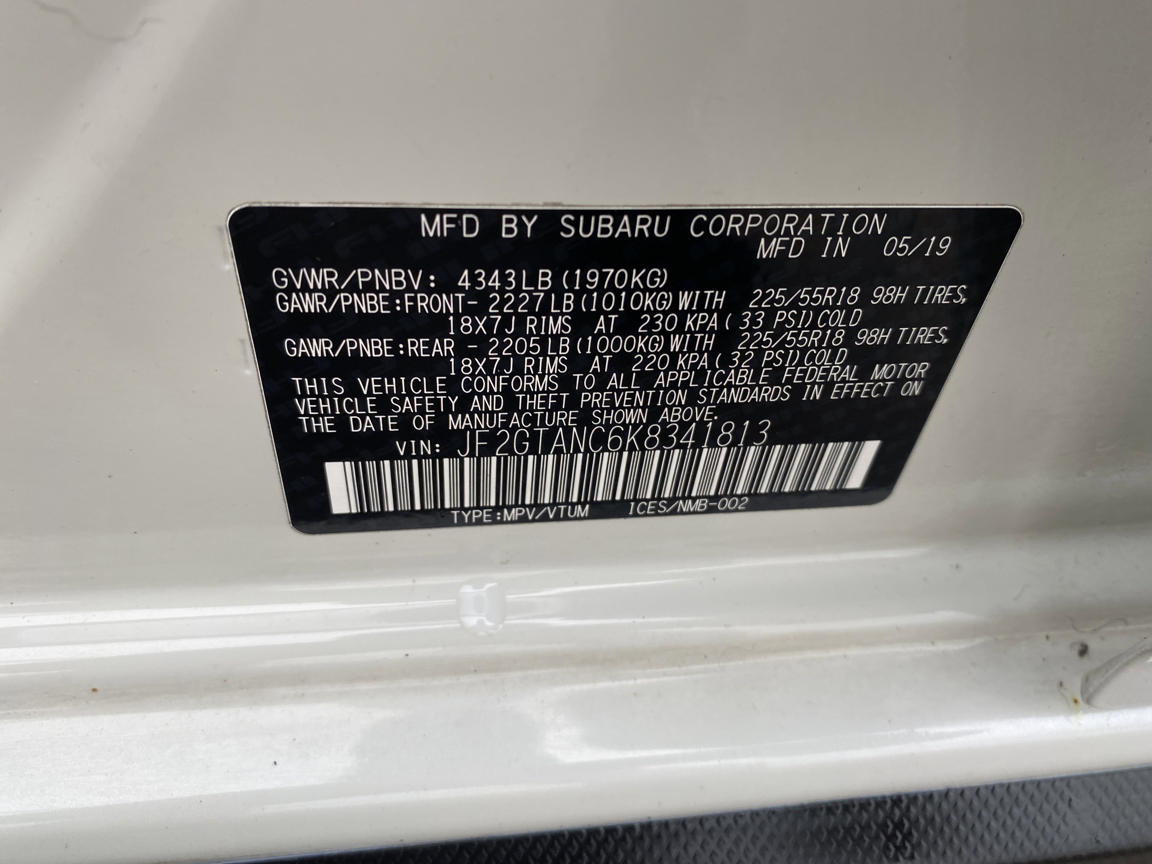 Used 2019 Subaru Crosstrek 2.0i Limited w/ Moonroof Package w/Navigation image 27