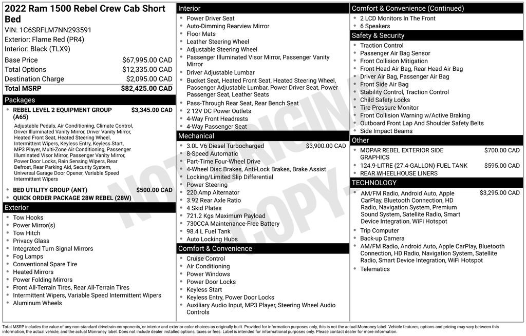 Used 2022 RAM 1500 Rebel w/ Rebel Level 2 Equipment Group image 14
