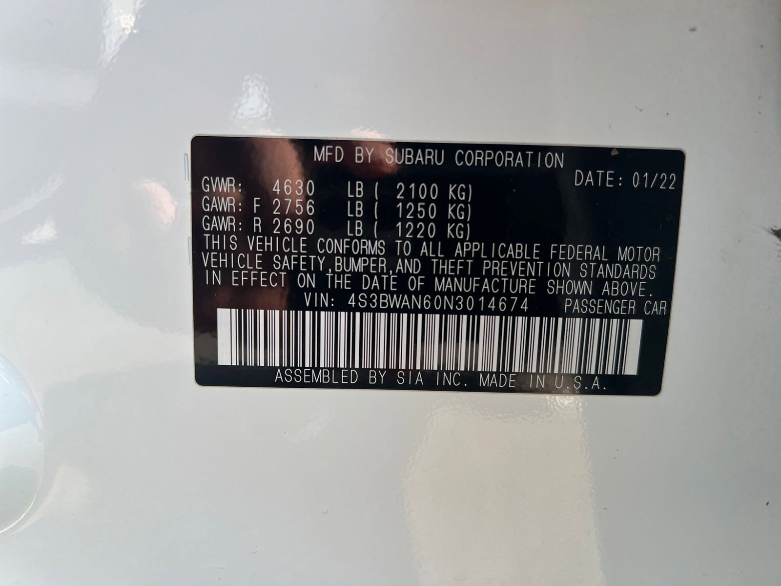 Used 2022 Subaru Legacy Limited AWD/4WD image 30