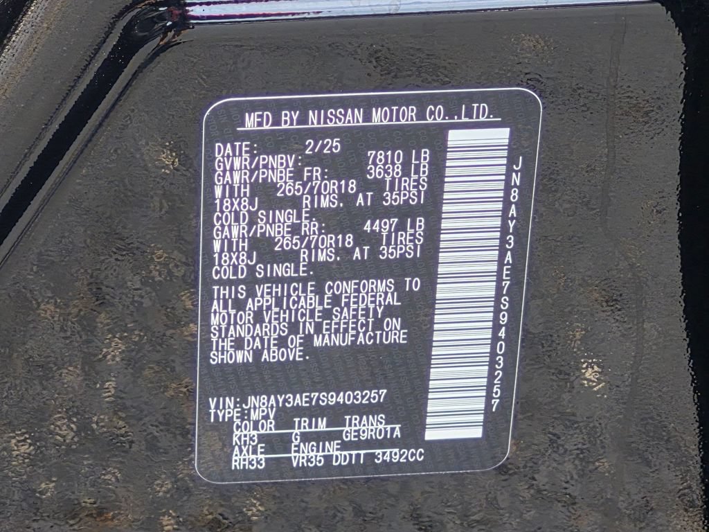 Used 2025 Nissan Armada SV AWD/4WD image 28