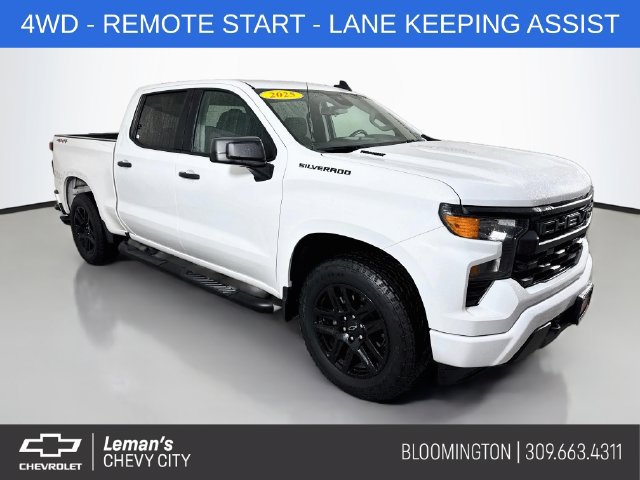 Used 2025 Chevrolet Silverado 1500 Custom w/ Turbomax Blackout Package AWD/4WD image 1