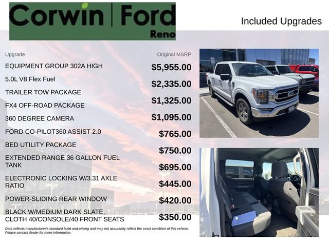 Used 2022 Ford F150 XLT w/ Equipment Group 302A High AWD/4WD image 3