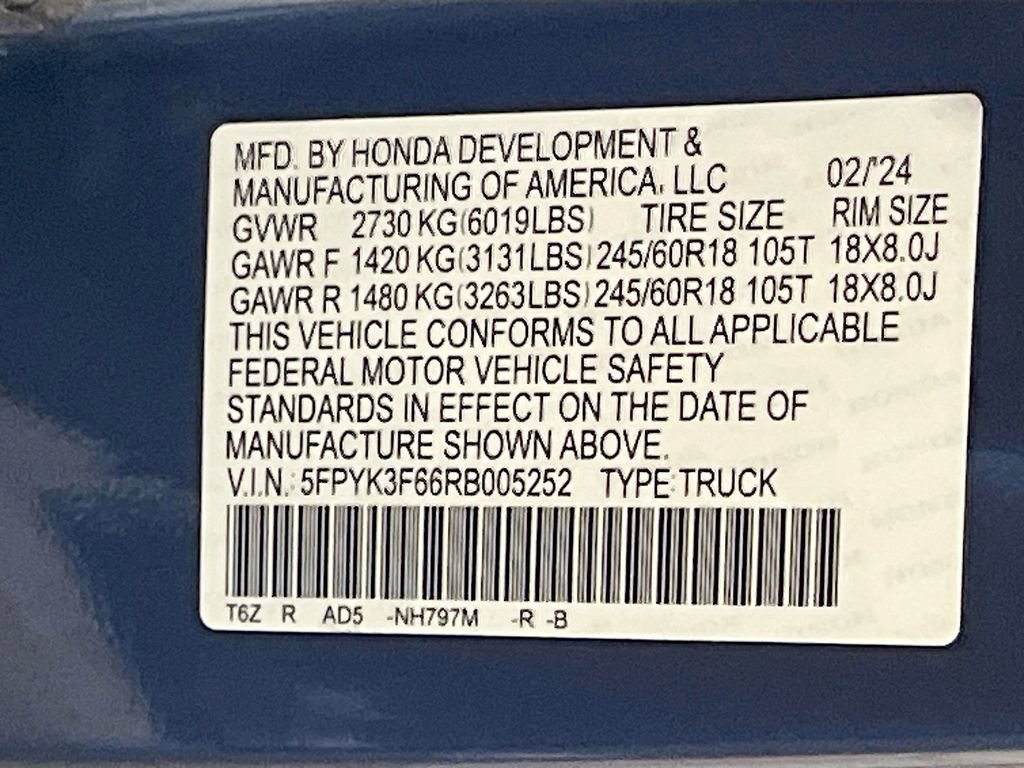 Used 2024 Honda Ridgeline TrailSport image 33