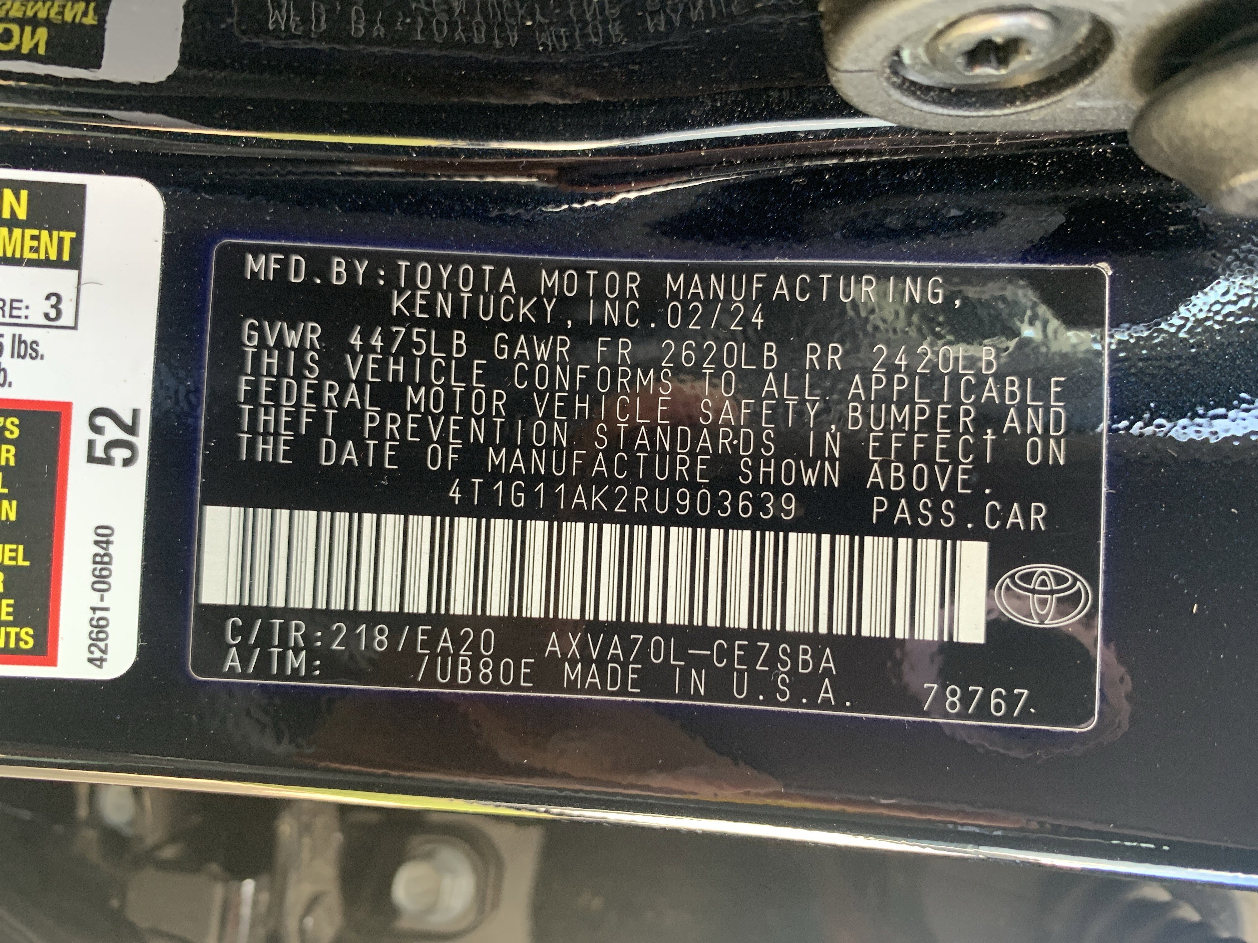 Used 2024 Toyota Camry SE image 36