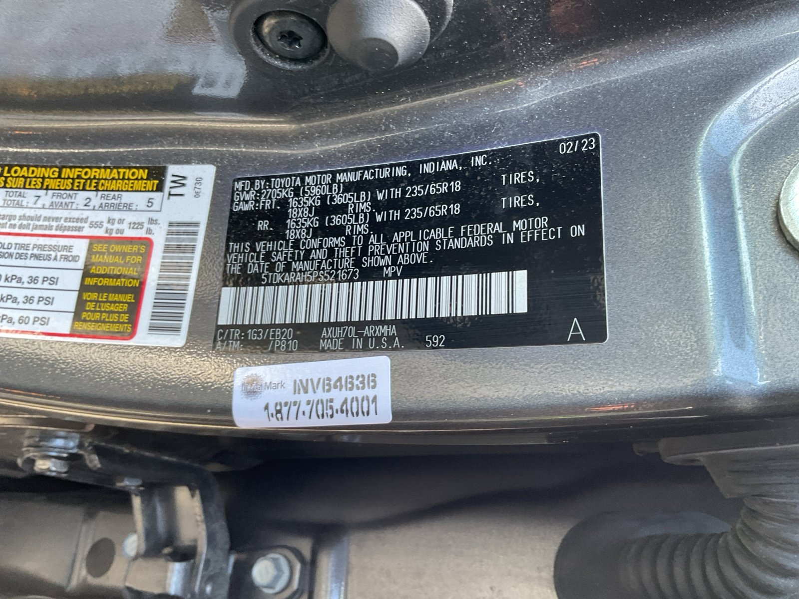 Used 2023 Toyota Highlander XLE FWD image 24