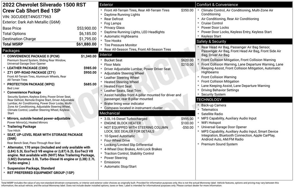 Used 2022 Chevrolet Silverado 1500 RST w/ Convenience Package II AWD/4WD image 8