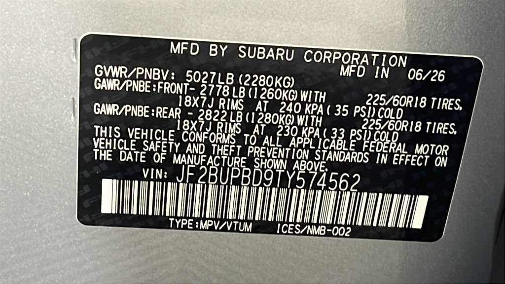 New 2026 Subaru Outback Premium AWD/4WD image 37