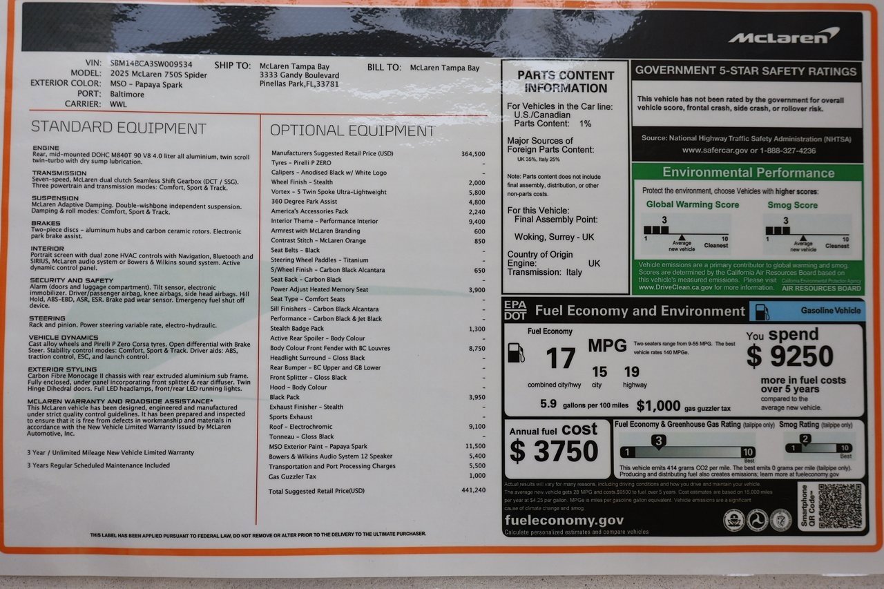New 2025 McLaren 750S Spider image 25
