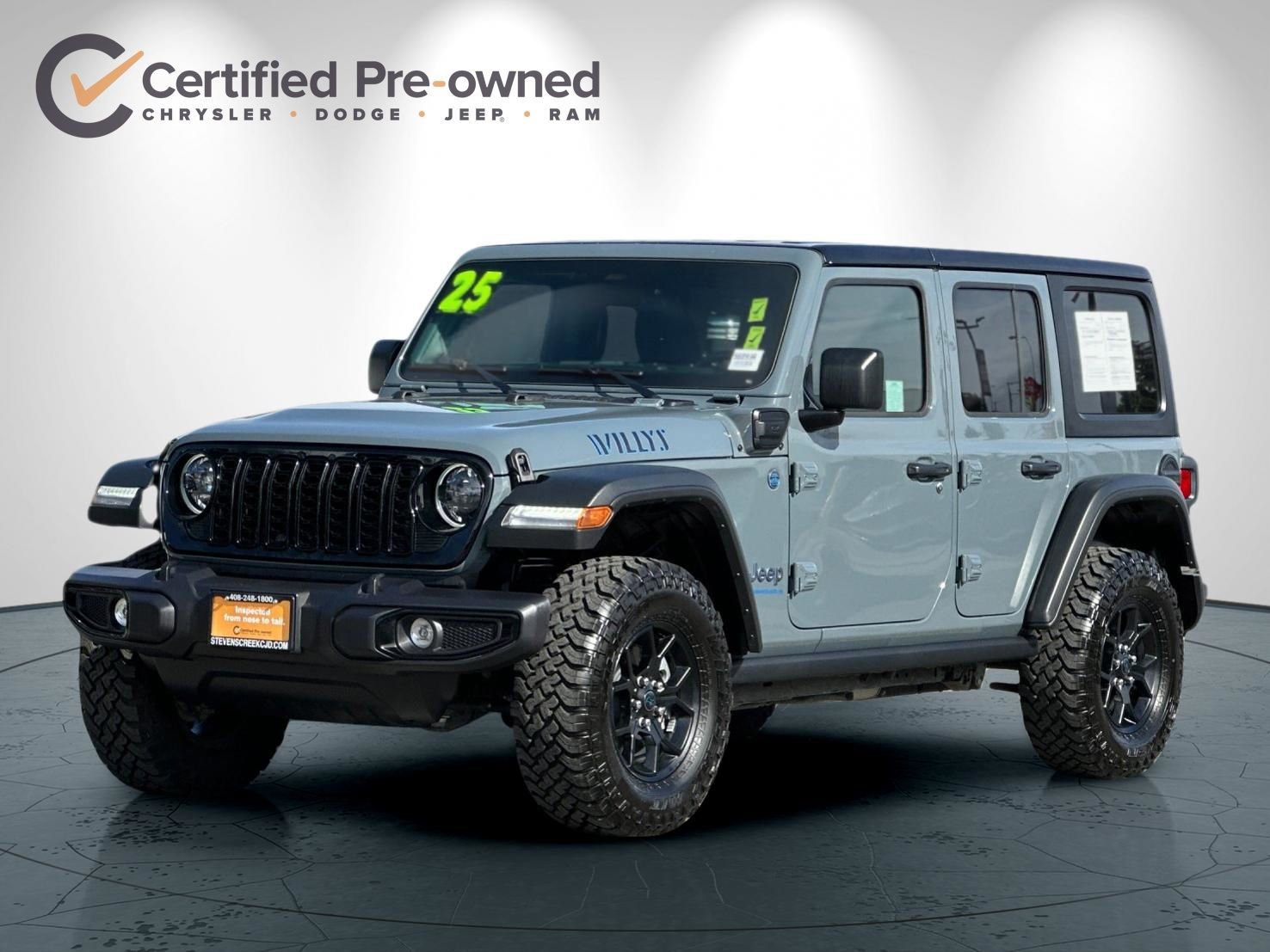 Certified 2025 Jeep Wrangler Unlimited Sport S 4xe AWD/4WD image 8