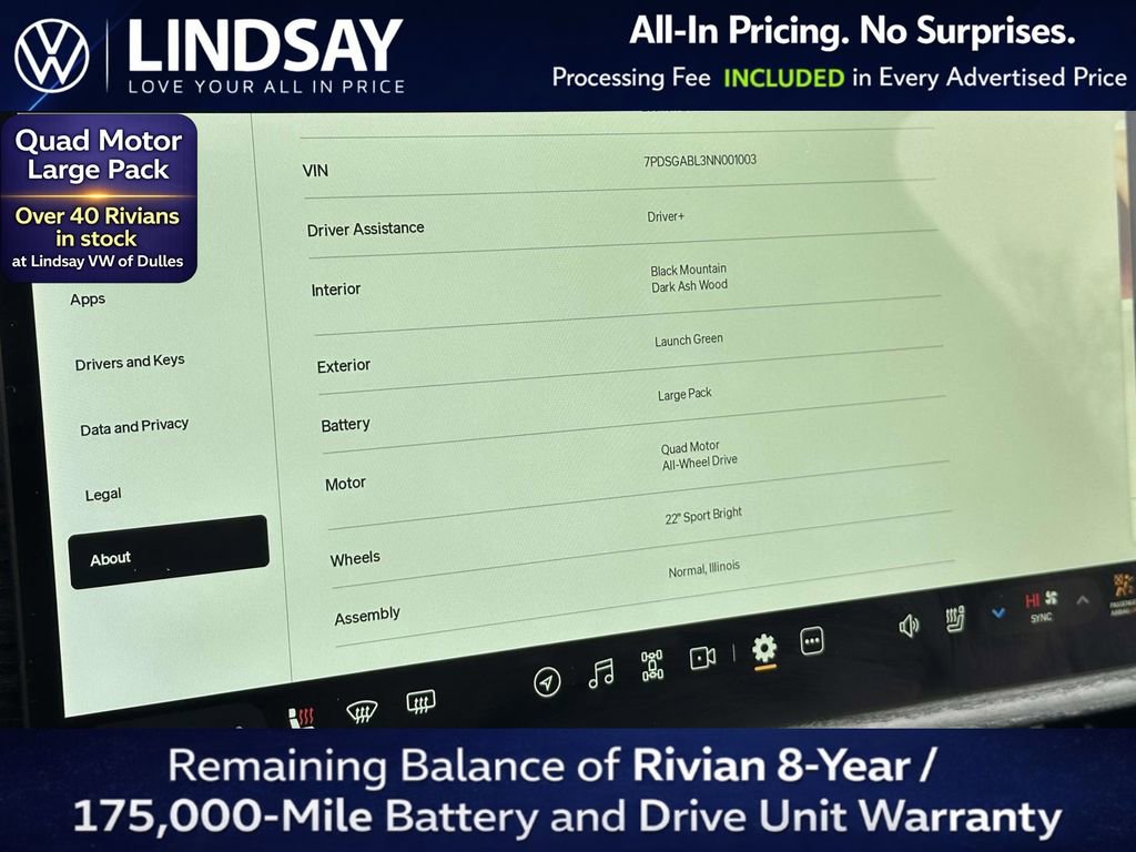 Used 2022 Rivian R1S Launch Edition AWD/4WD image 26