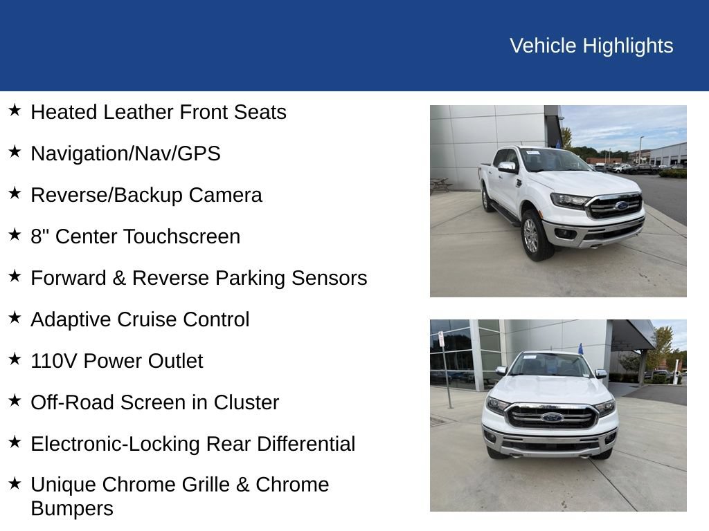 Used 2019 Ford Ranger Lariat w/ Equipment Group 501A Mid AWD/4WD image 29