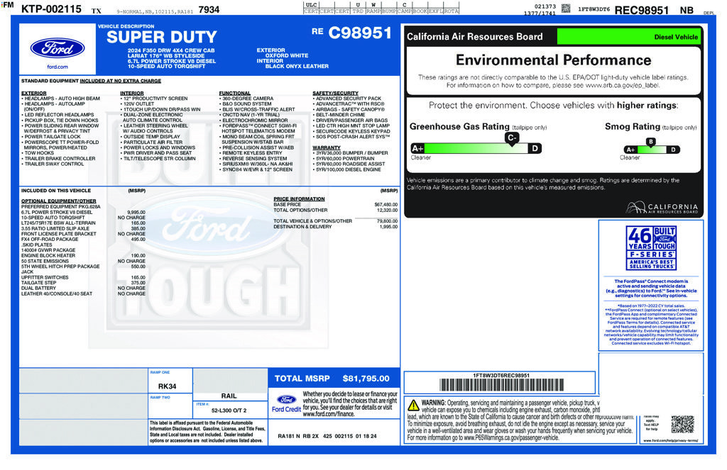 Used 2024 Ford F350 Lariat AWD/4WD image 5