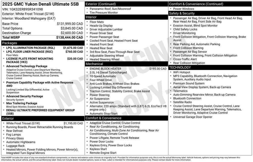 Certified 2025 GMC Yukon Denali Ultimate w/ LPO, Illumination Package AWD/4WD image 4