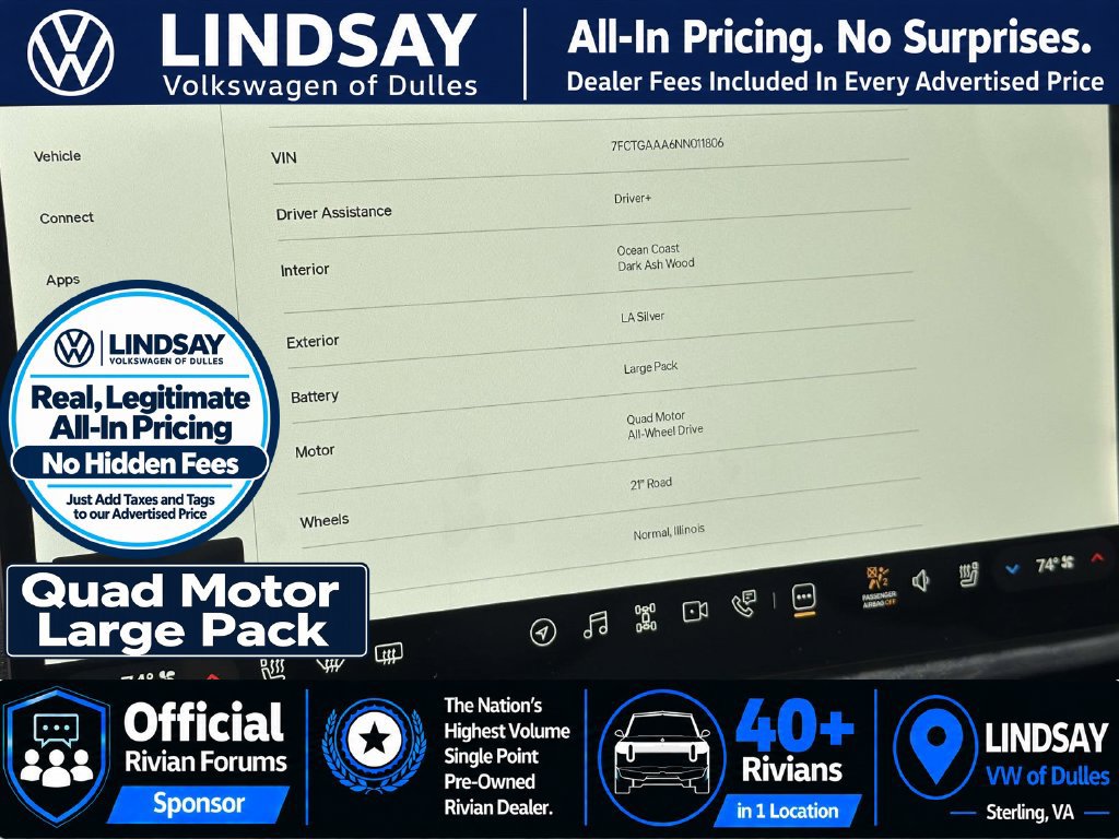 Used 2022 Rivian R1T Adventure AWD/4WD image 25
