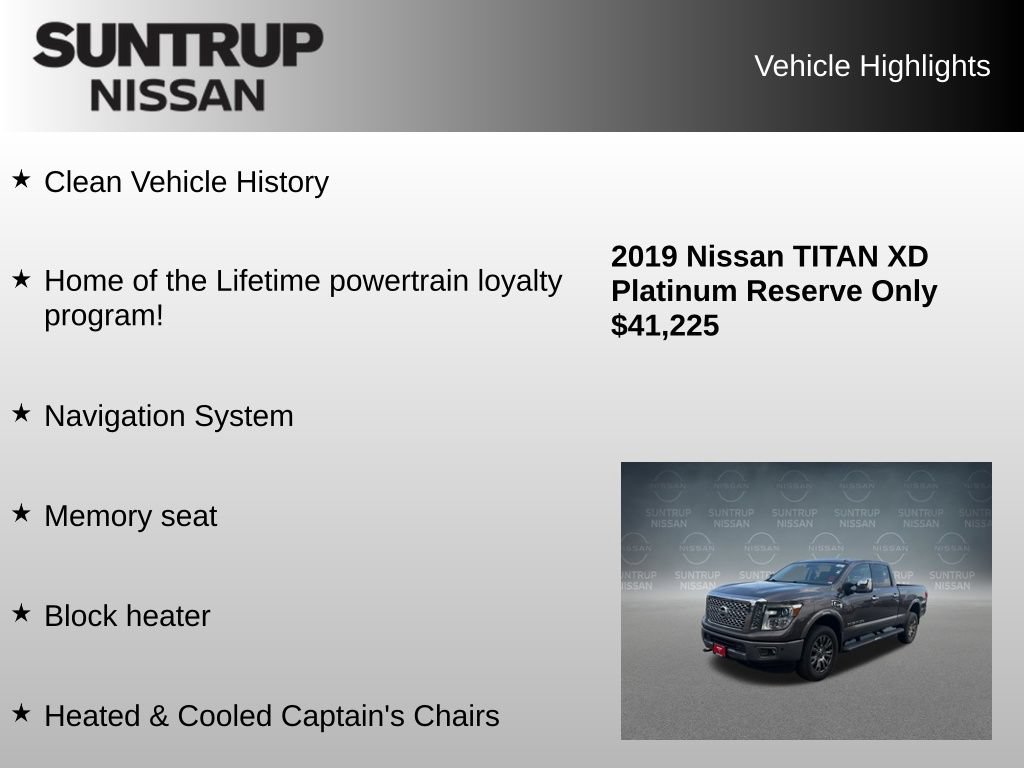 Used 2019 Nissan Titan Platinum Reserve AWD/4WD image 8