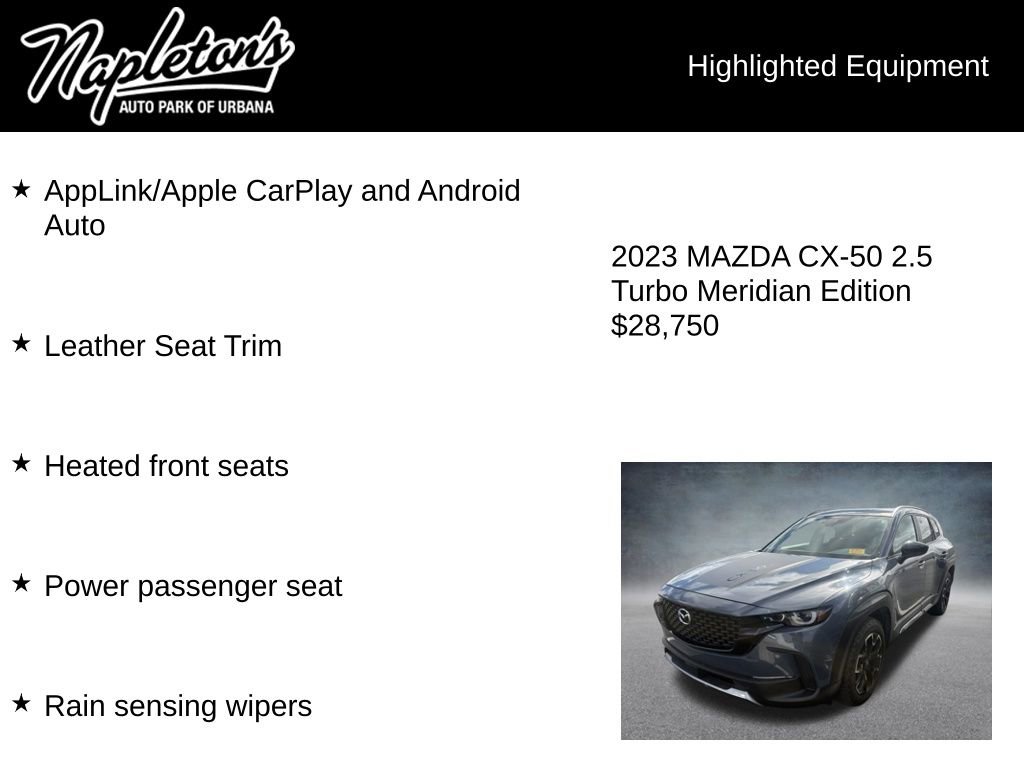 Used 2023 MAZDA CX-50 Meridian Edition w/ Cargo Package image 7
