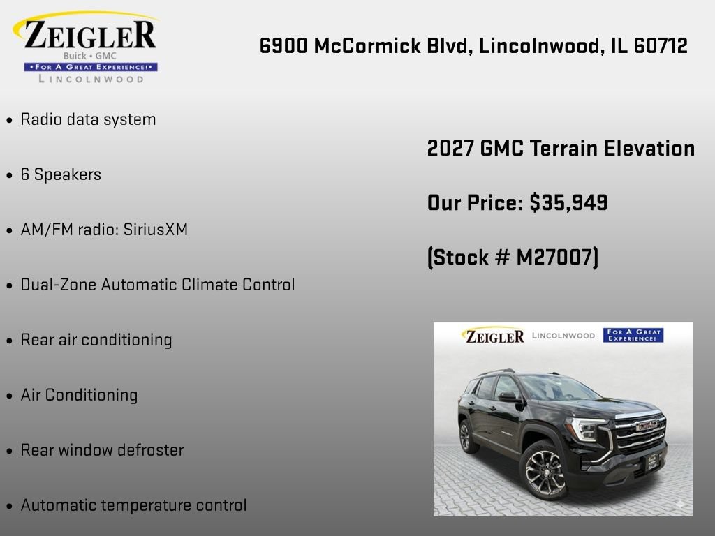 New 2027 GMC Terrain Elevation w/ Elevation Premium Package AWD/4WD image 18