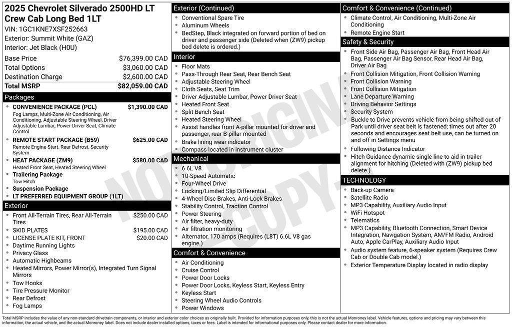 Used 2025 Chevrolet Silverado 2500 LT w/ Convenience Package AWD/4WD image 13