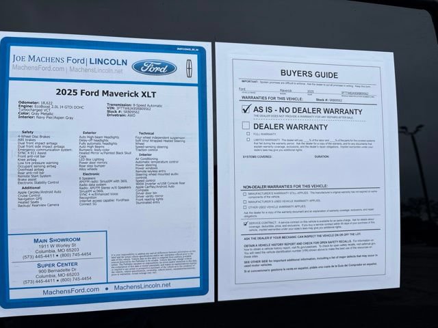 Used 2025 Ford Maverick XLT w/ XLT Luxury Package AWD/4WD image 33